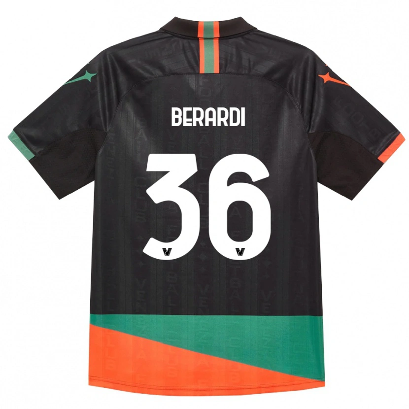 Danxen Homem Camisola Lorenzo Berardi #36 Preto Laranja Verde Principal 2026/27 Camisa Brasil