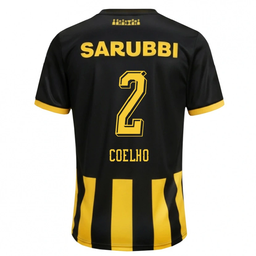 Danxen Homem Camisola Léo Coelho #2 Preto Amarelo Principal 2026/27 Camisa Brasil