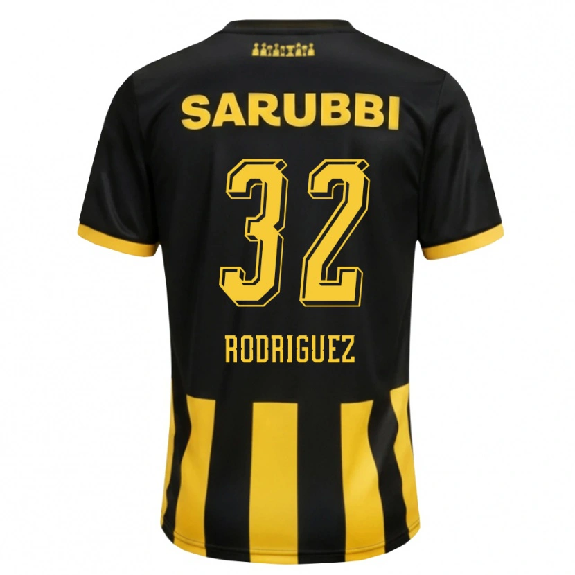 Danxen Homem Camisola Randall Rodríguez #32 Preto Amarelo Principal 2026/27 Camisa Brasil