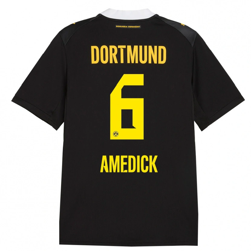Danxen Homem Camisola Maik Amedick #6 Preto Vermelho Amarelo Alternativa 2026/27 Camisa Brasil