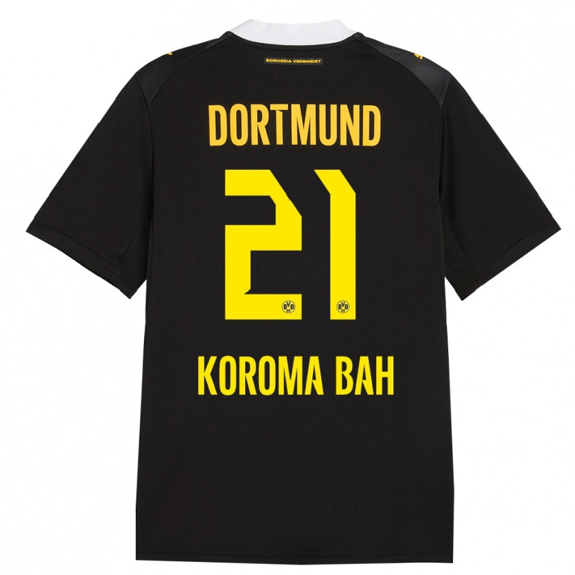 Danxen Homem Camisola Septimus Koroma Bah #21 Preto Vermelho Amarelo Alternativa 2026/27 Camisa Brasil