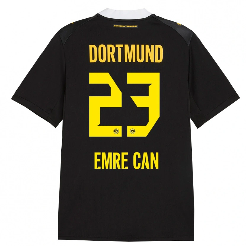 Danxen Homem Camisola Emre Can #23 Preto Vermelho Amarelo Alternativa 2026/27 Camisa Brasil