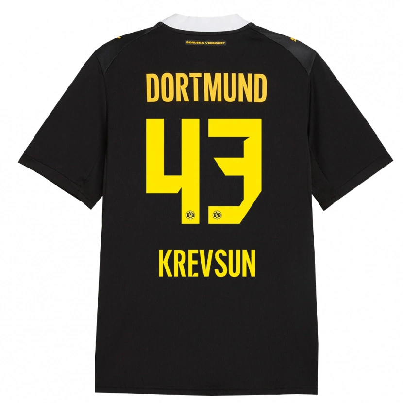 Danxen Homem Camisola Danylo Krevsun #43 Preto Vermelho Amarelo Alternativa 2026/27 Camisa Brasil