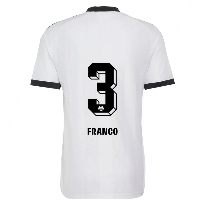 Danxen Homem Camisola Giuseppe Franco #3 Branco Preto Alternativa 2026/27 Camisa Brasil