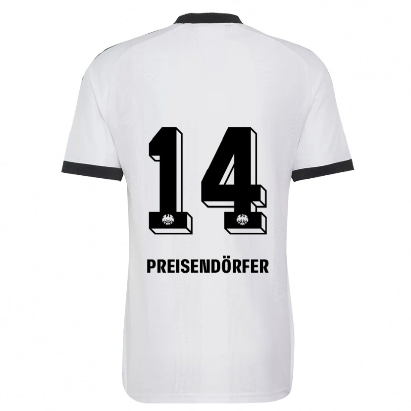 Danxen Homem Camisola Constantin Preisendörfer #14 Branco Preto Alternativa 2026/27 Camisa Brasil