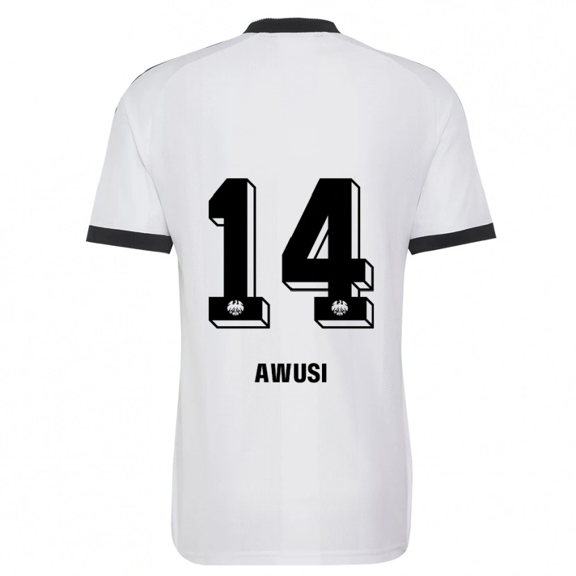 Danxen Homem Camisola Junior Awusi #14 Branco Preto Alternativa 2026/27 Camisa Brasil
