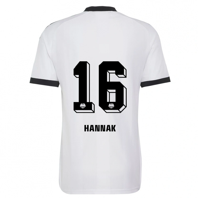 Danxen Homem Camisola Tim Hannak #16 Branco Preto Alternativa 2026/27 Camisa Brasil