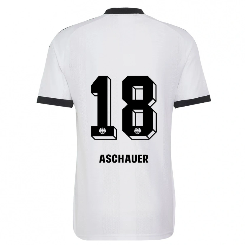 Danxen Homem Camisola Verena Aschauer Hanshaw #18 Branco Preto Alternativa 2026/27 Camisa Brasil