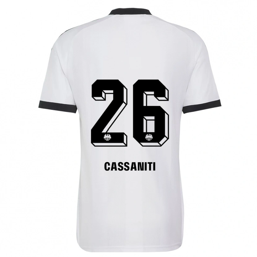Danxen Homem Camisola Nino Cassaniti #26 Branco Preto Alternativa 2026/27 Camisa Brasil