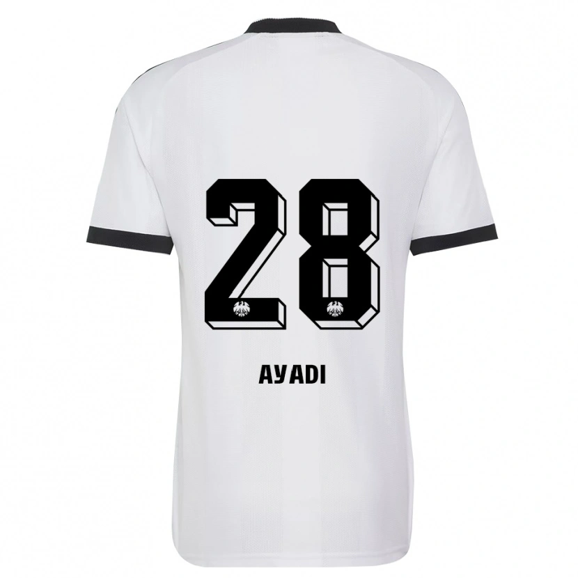 Danxen Homem Camisola Akram Ayadi #28 Branco Preto Alternativa 2026/27 Camisa Brasil
