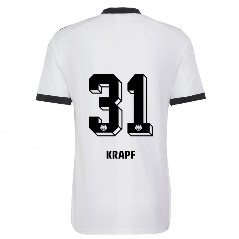 Danxen Homem Camisola Maximilian Krapf #31 Branco Preto Alternativa 2026/27 Camisa Brasil