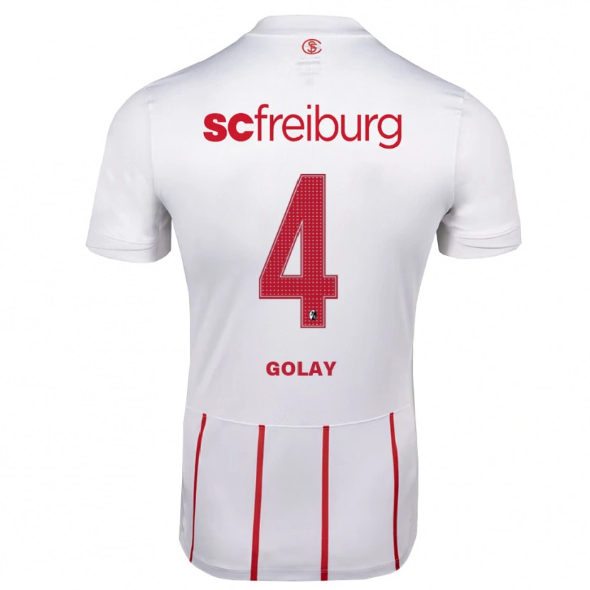 Danxen Homem Camisola Jonas Golay #4 Branco Vermelho Amarelo Alternativa 2026/27 Camisa Brasil