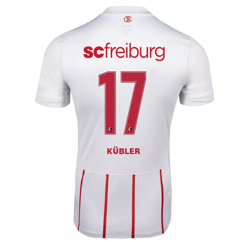 Danxen Homem Camisola Lukas Kübler #17 Branco Vermelho Amarelo Alternativa 2026/27 Camisa Brasil