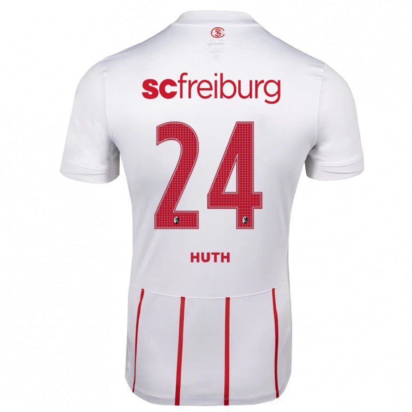 Danxen Homem Camisola Jannik Huth #24 Branco Vermelho Amarelo Alternativa 2026/27 Camisa Brasil