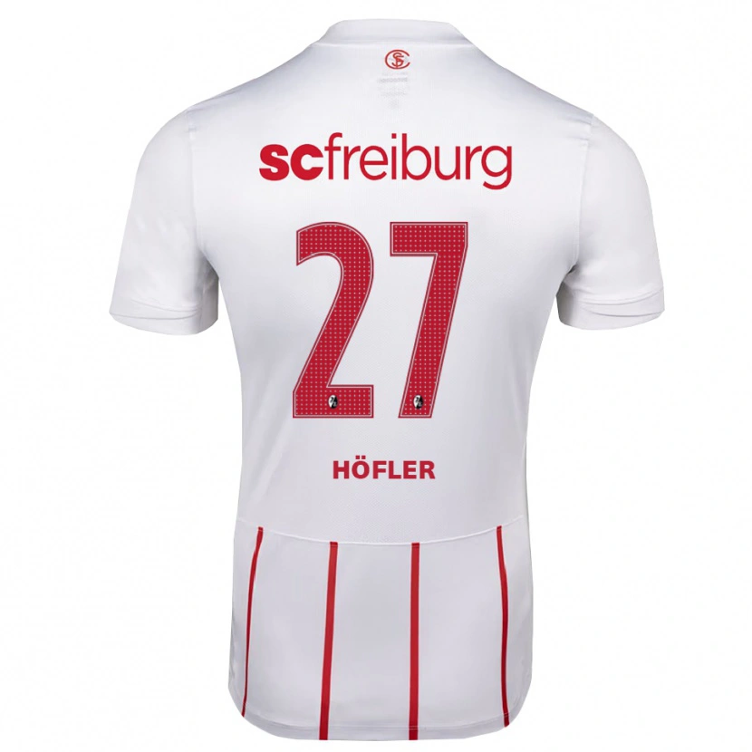 Danxen Homem Camisola Nicolas Höfler #27 Branco Vermelho Amarelo Alternativa 2026/27 Camisa Brasil