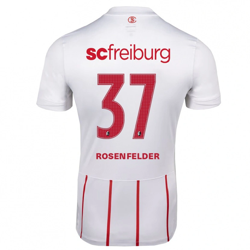 Danxen Homem Camisola Max Rosenfelder #37 Branco Vermelho Amarelo Alternativa 2026/27 Camisa Brasil