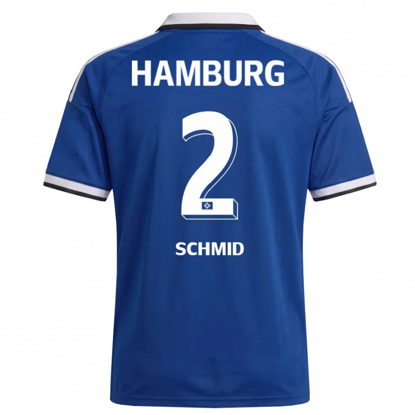 Danxen Homem Camisola Maximilian Schmid #2 Branco Azul Alternativa 2026/27 Camisa Brasil
