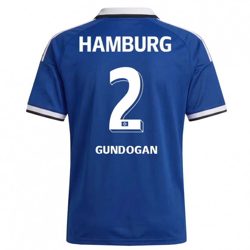 Danxen Homem Camisola Haci Gündogan #2 Branco Azul Alternativa 2026/27 Camisa Brasil