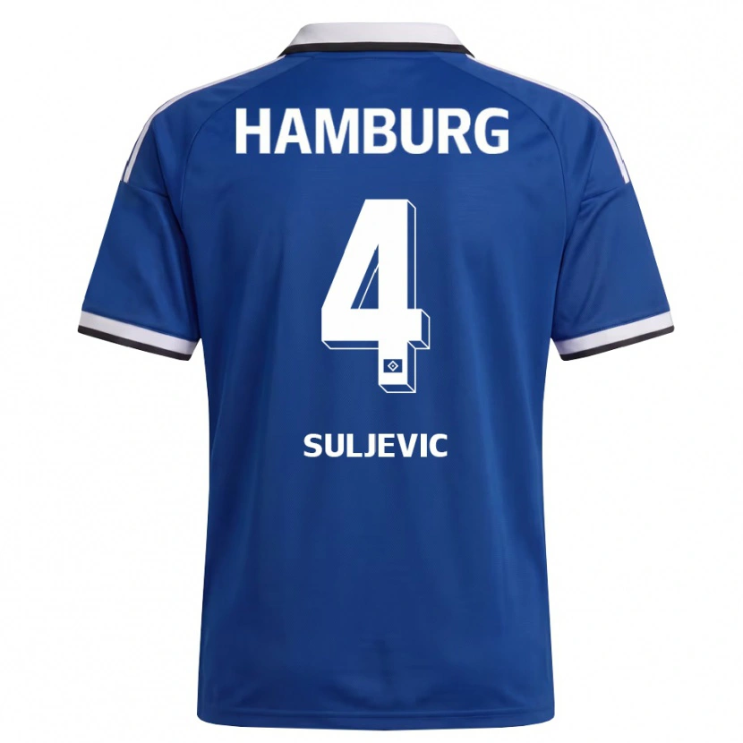 Danxen Homem Camisola Almin Suljevic #4 Branco Azul Alternativa 2026/27 Camisa Brasil