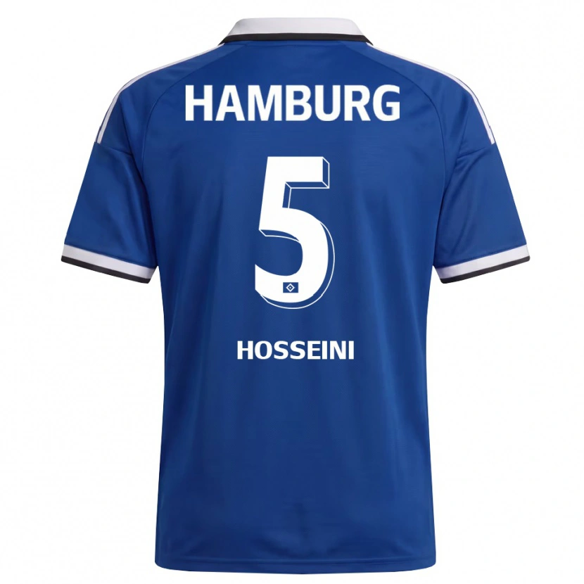 Danxen Homem Camisola Reza Hosseini #5 Branco Azul Alternativa 2026/27 Camisa Brasil