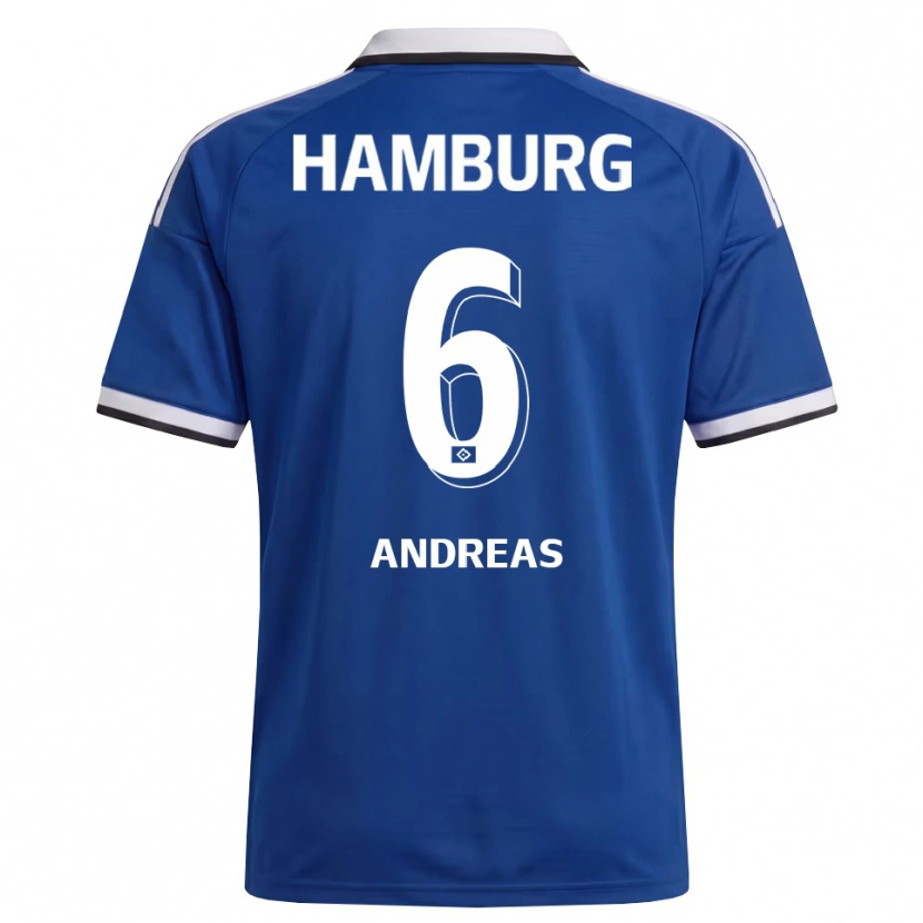 Danxen Homem Camisola Noah Andreas #6 Branco Azul Alternativa 2026/27 Camisa Brasil