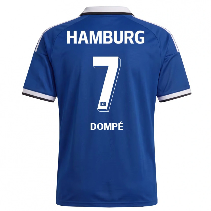 Danxen Homem Camisola Jean-Luc Dompé #7 Branco Azul Alternativa 2026/27 Camisa Brasil