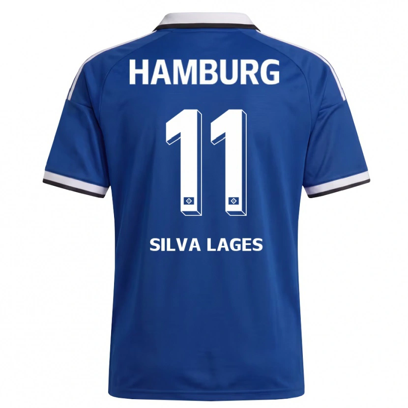 Danxen Homem Camisola Martim Silva Lages #11 Branco Azul Alternativa 2026/27 Camisa Brasil