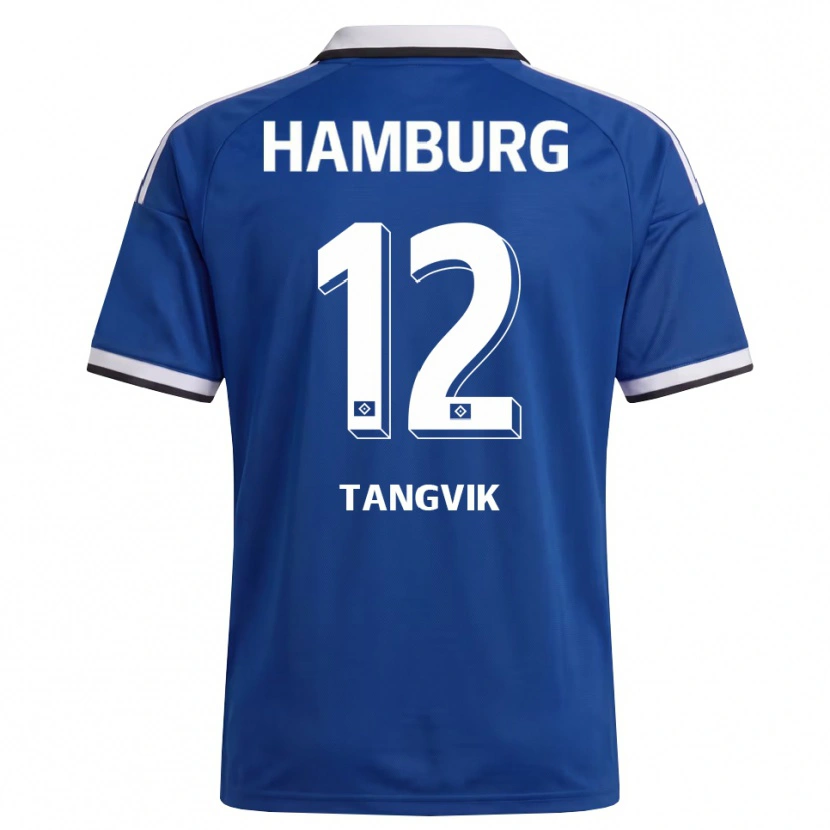Danxen Homem Camisola Sander Tangvik #12 Branco Azul Alternativa 2026/27 Camisa Brasil