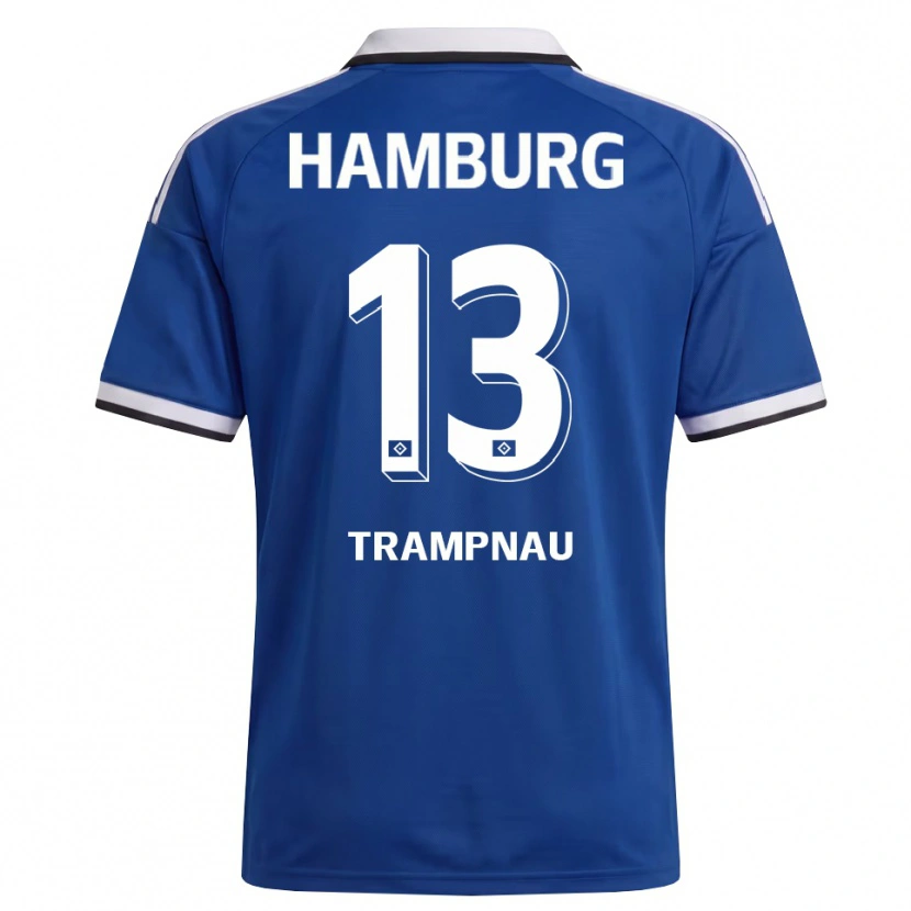 Danxen Homem Camisola Hannes Trampnau #13 Branco Azul Alternativa 2026/27 Camisa Brasil