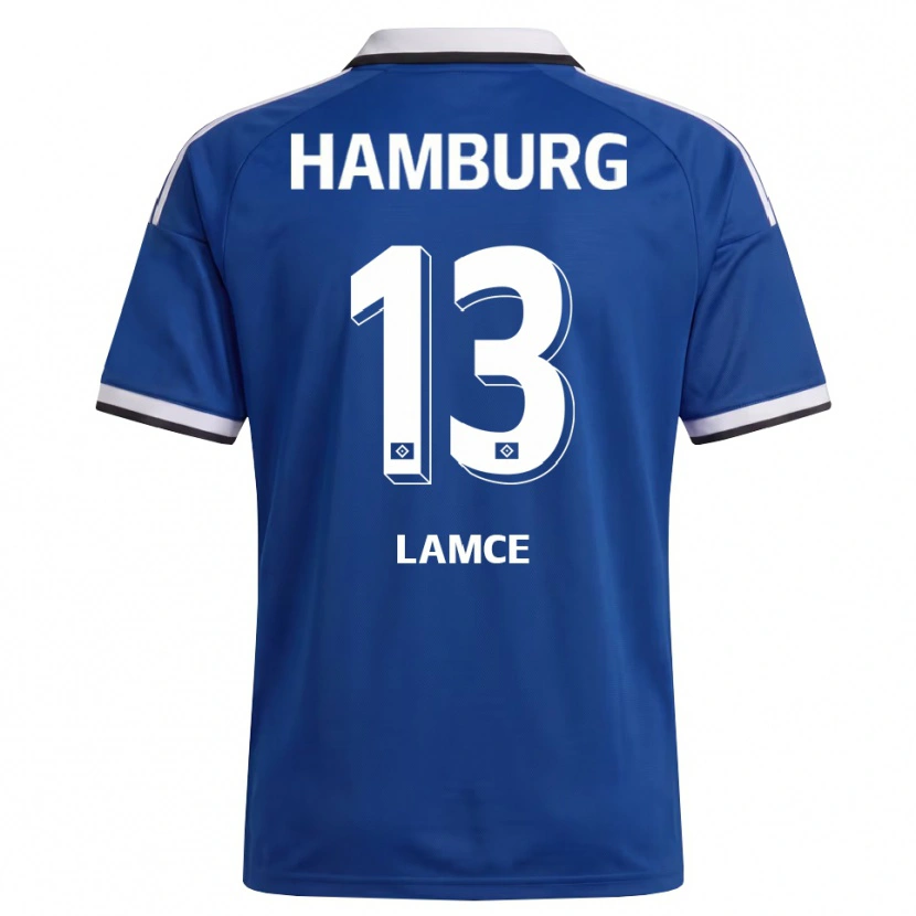 Danxen Homem Camisola Benjamin Lamce #13 Branco Azul Alternativa 2026/27 Camisa Brasil