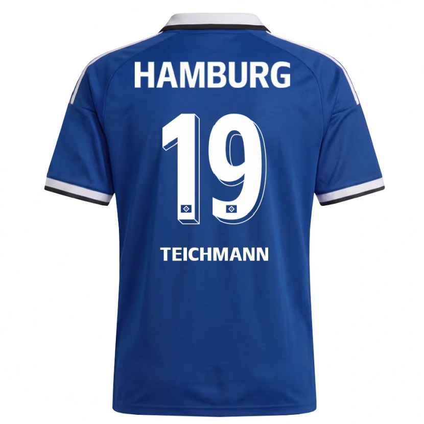 Danxen Homem Camisola Mats Teichmann #19 Branco Azul Alternativa 2026/27 Camisa Brasil