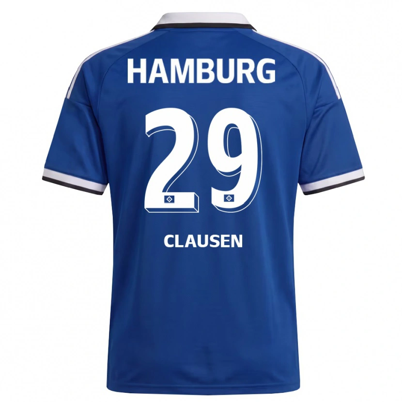 Danxen Homem Camisola Lina Clausen #29 Branco Azul Alternativa 2026/27 Camisa Brasil