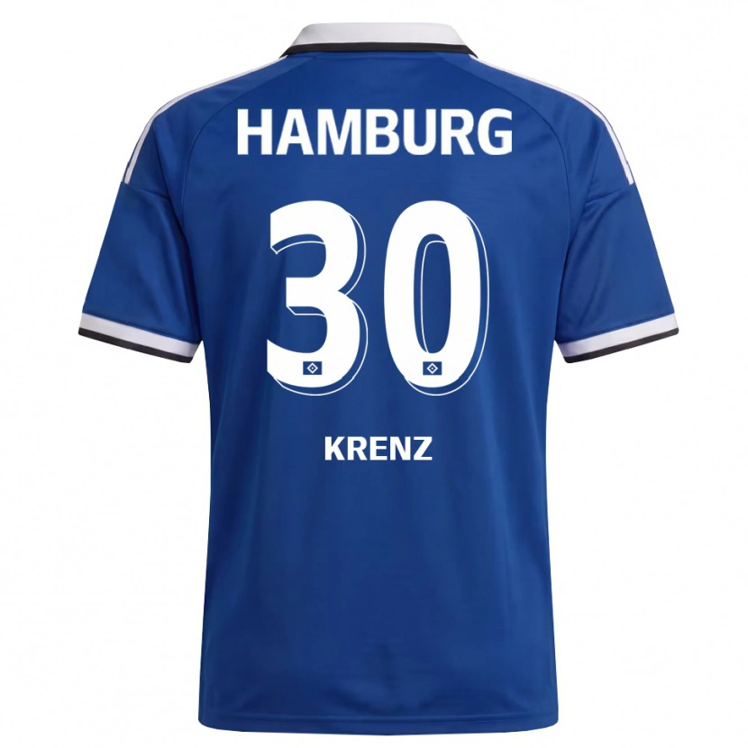 Danxen Homem Camisola Jamie Krenz #30 Branco Azul Alternativa 2026/27 Camisa Brasil
