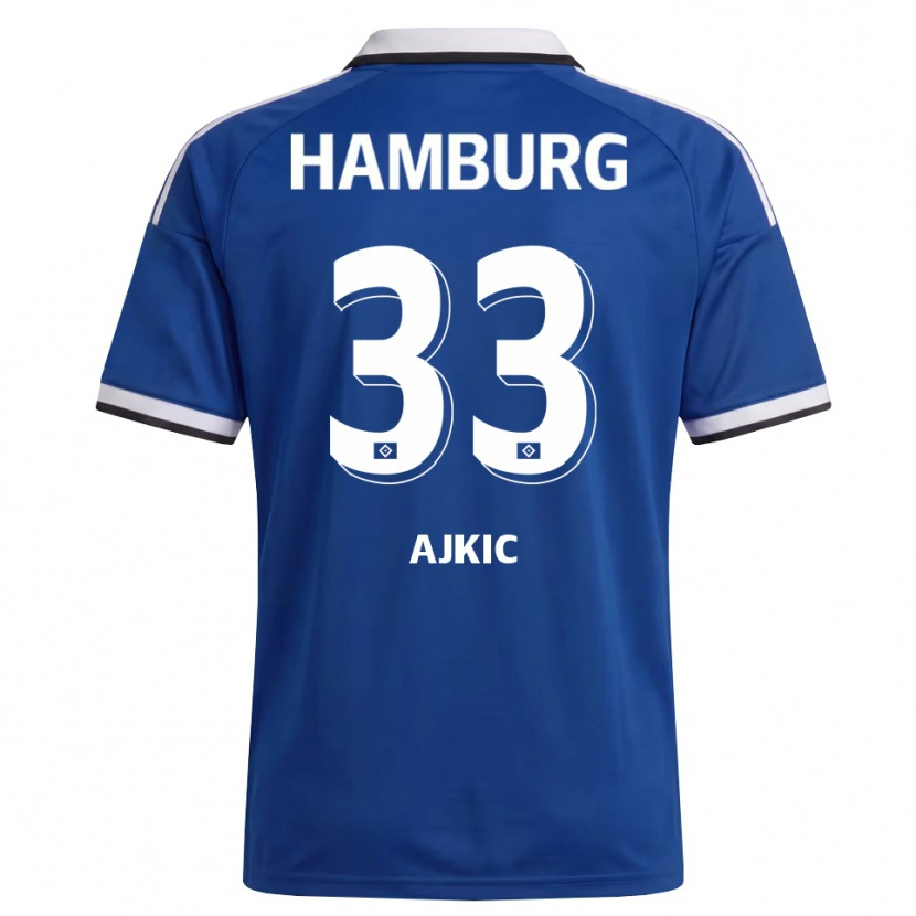 Danxen Homem Camisola Selim Ajkic #33 Branco Azul Alternativa 2026/27 Camisa Brasil