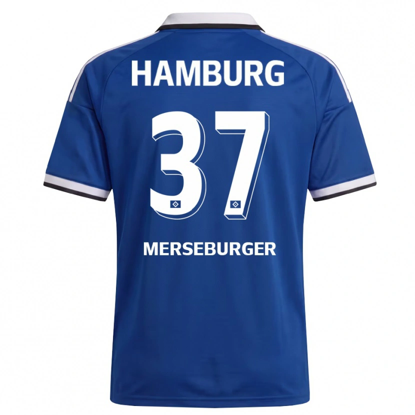 Danxen Homem Camisola Dominik Merseburger #37 Branco Azul Alternativa 2026/27 Camisa Brasil