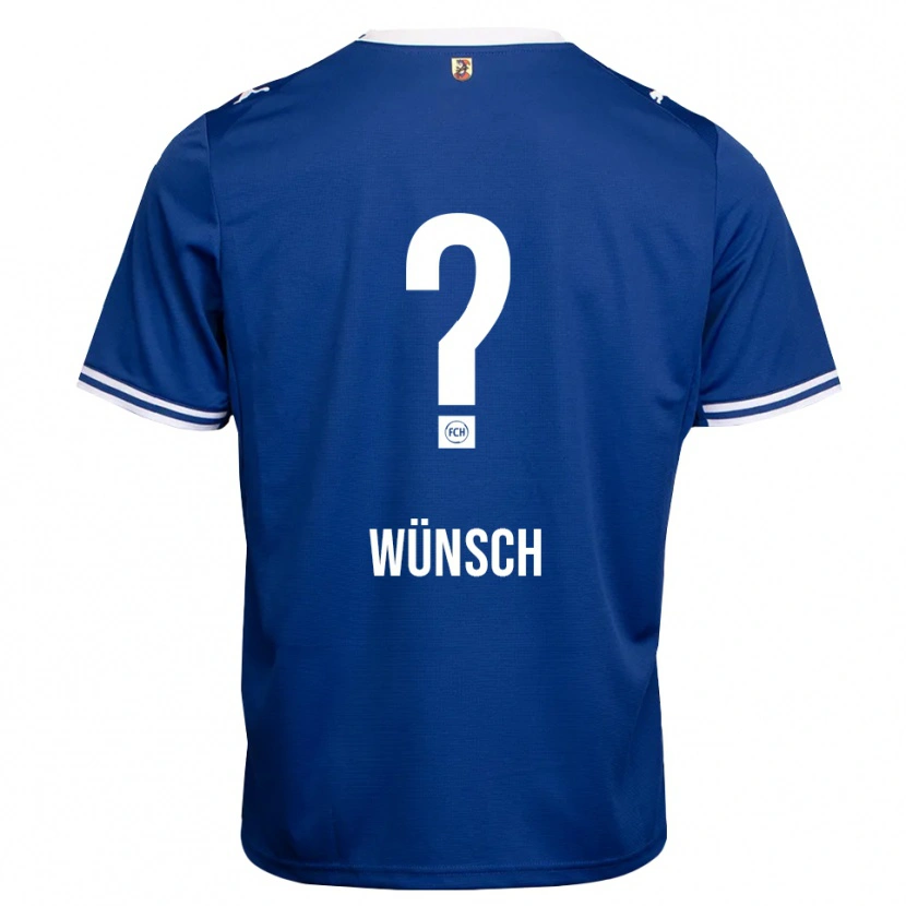 Danxen Homem Camisola Luca Wünsch #0 Azul Real Branco Alternativa 2026/27 Camisa Brasil