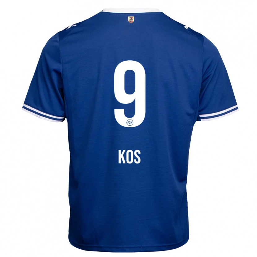 Danxen Homem Camisola Maximilian Kos #9 Azul Real Branco Alternativa 2026/27 Camisa Brasil