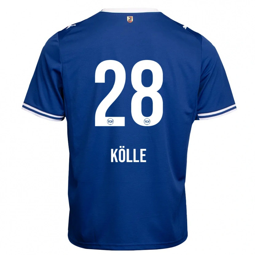 Danxen Homem Camisola Adam Kölle #28 Azul Real Branco Alternativa 2026/27 Camisa Brasil