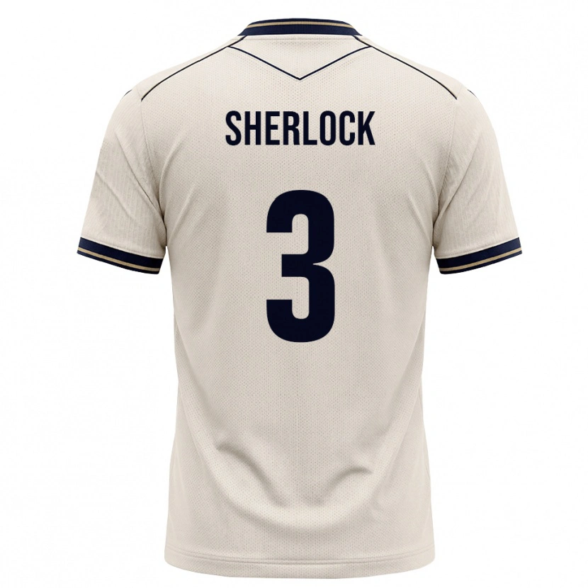Danxen Homem Camisola Finn Sherlock #3 Branco Azul Tinta Alternativa 2026/27 Camisa Brasil