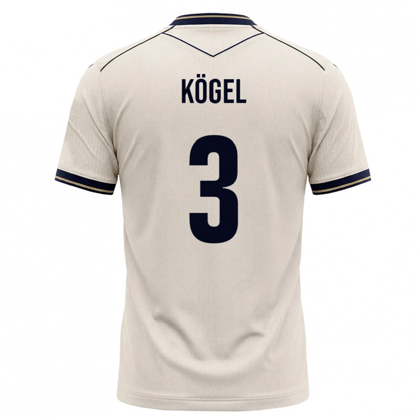 Danxen Homem Camisola Elias Kögel #3 Branco Azul Tinta Alternativa 2026/27 Camisa Brasil