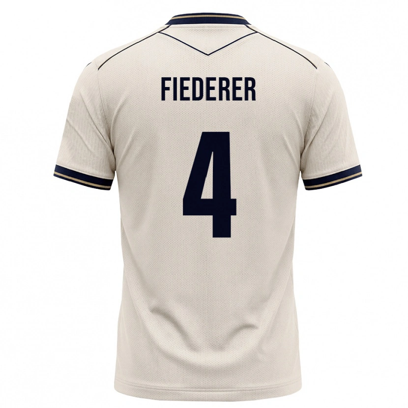 Danxen Homem Camisola Tom Fiederer #4 Branco Azul Tinta Alternativa 2026/27 Camisa Brasil
