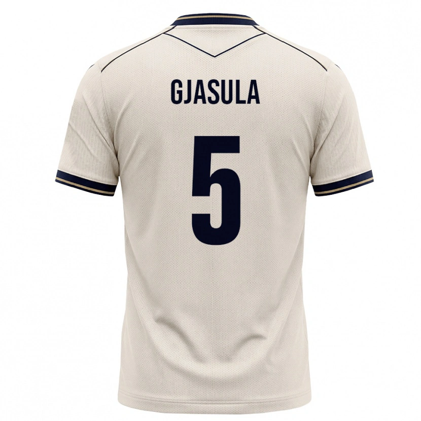 Danxen Homem Camisola Klaus Gjasula #5 Branco Azul Tinta Alternativa 2026/27 Camisa Brasil