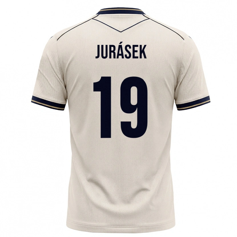 Danxen Homem Camisola David Jurásek #19 Branco Azul Tinta Alternativa 2026/27 Camisa Brasil