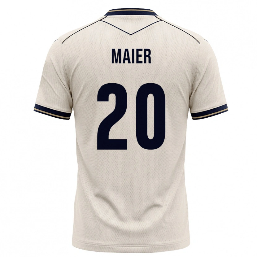 Danxen Homem Camisola Leonie Maier #20 Branco Azul Tinta Alternativa 2026/27 Camisa Brasil