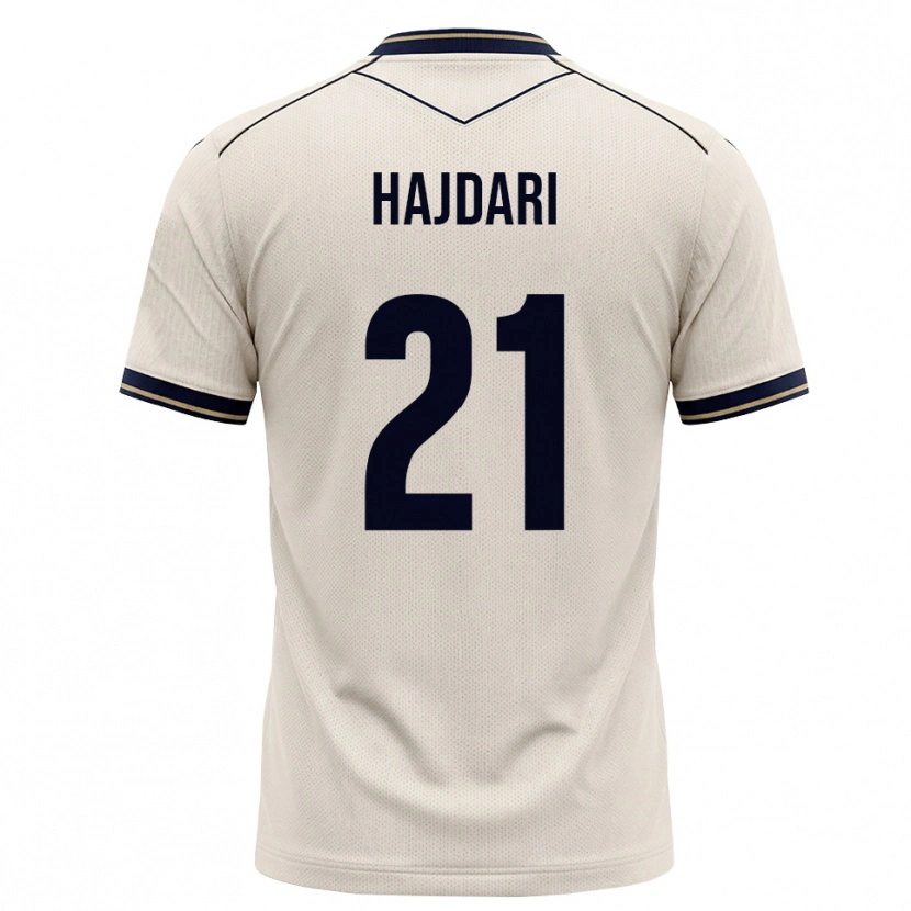 Danxen Homem Camisola Albian Hajdari #21 Branco Azul Tinta Alternativa 2026/27 Camisa Brasil
