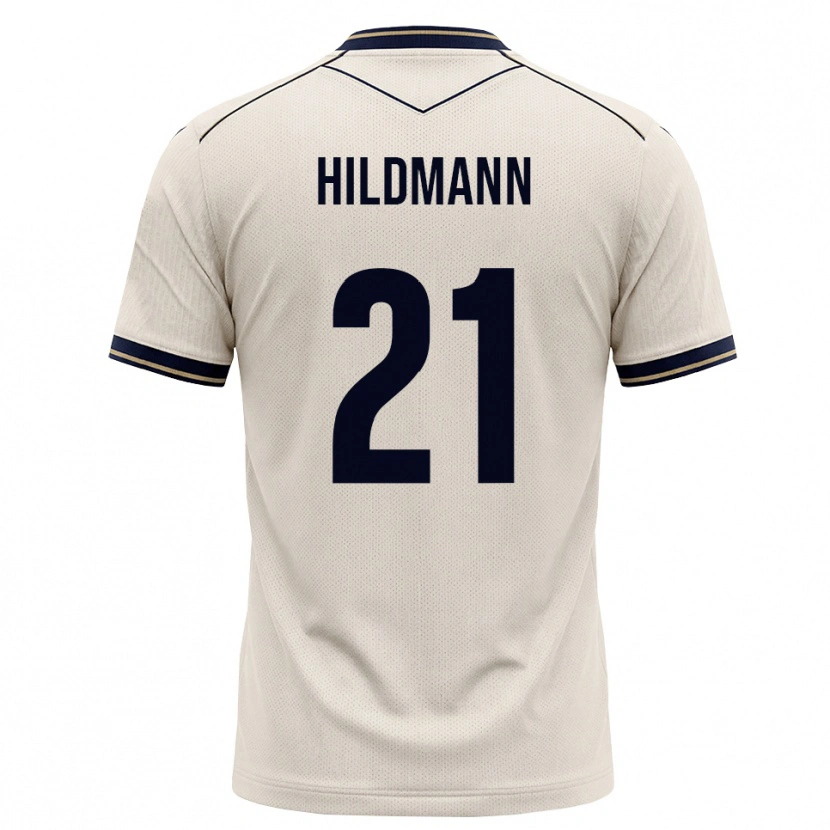 Danxen Homem Camisola Timo Hildmann #21 Branco Azul Tinta Alternativa 2026/27 Camisa Brasil