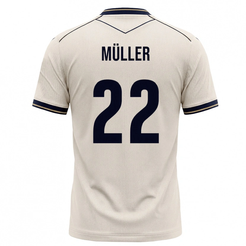 Danxen Homem Camisola Tim Müller #22 Branco Azul Tinta Alternativa 2026/27 Camisa Brasil
