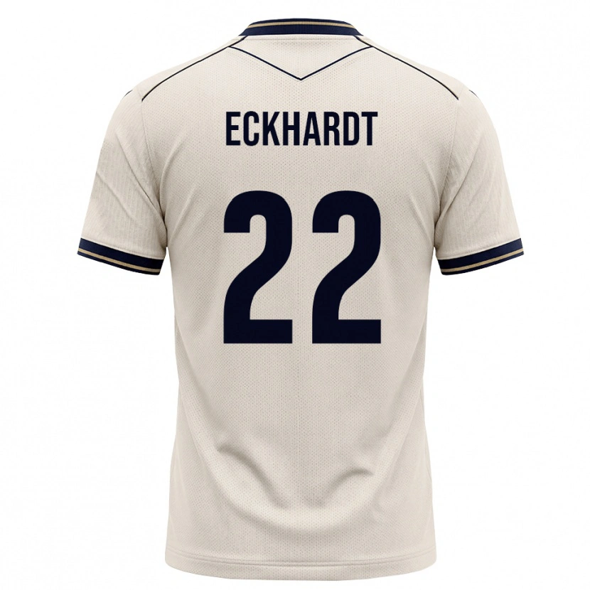 Danxen Homem Camisola Aaron Eckhardt #22 Branco Azul Tinta Alternativa 2026/27 Camisa Brasil
