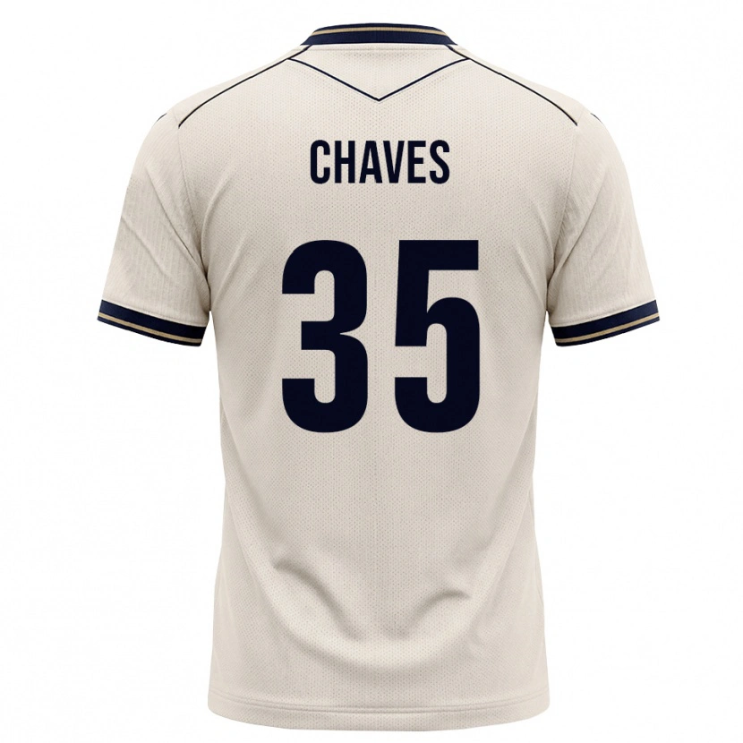 Danxen Homem Camisola Arthur Chaves #35 Branco Azul Tinta Alternativa 2026/27 Camisa Brasil