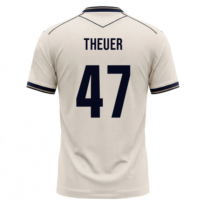 Danxen Homem Camisola Maximilian Theuer #47 Branco Azul Tinta Alternativa 2026/27 Camisa Brasil
